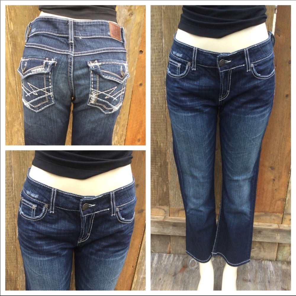 BKE Denim Straight Leg Cropped Jean Size 30